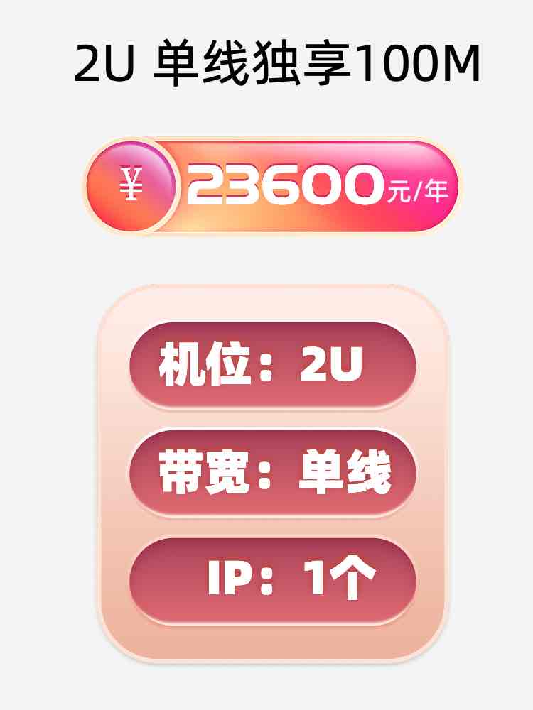 河南单线100M服务器托管价格