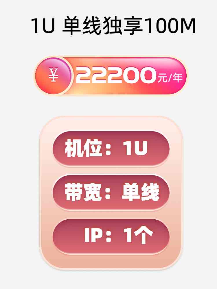 河南单线100M服务器托管价格